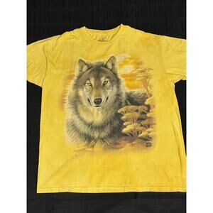 *VINTAGE* The Mountain Tee 2004  Wolf Graphic by Jon Naito